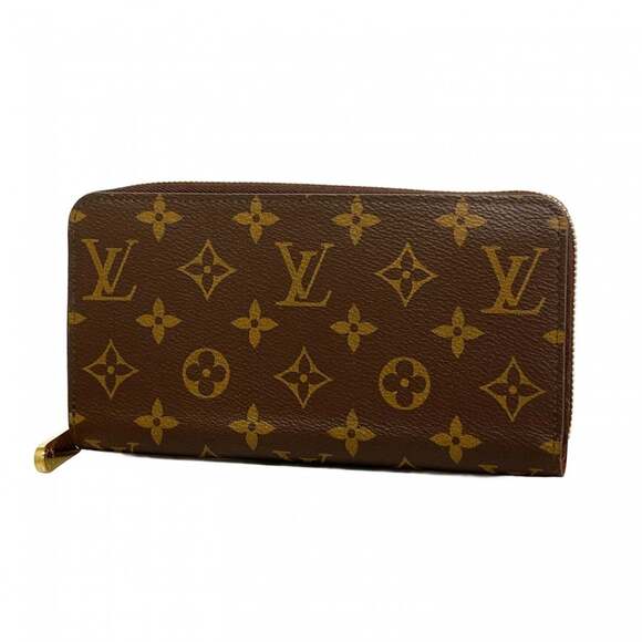 Louis Vuitton Monogram Zippy Wallet M42616 Brown Men's and Women's